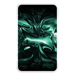 Biscay Green Black Abstract Art Memory Card Reader (rectangular) by SpinnyChairDesigns