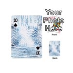 Boho Faded Blue Denim White Batik Playing Cards 54 Designs (Mini) Front - Spade10