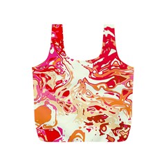 Red Orange Abstract Art Full Print Recycle Bag (s) by SpinnyChairDesigns