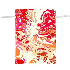 Red Orange Abstract Art  Lightweight Drawstring Pouch (xl) by SpinnyChairDesigns