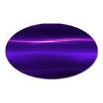 Electric Neon Indigo Black Ombre  Oval Magnet Front