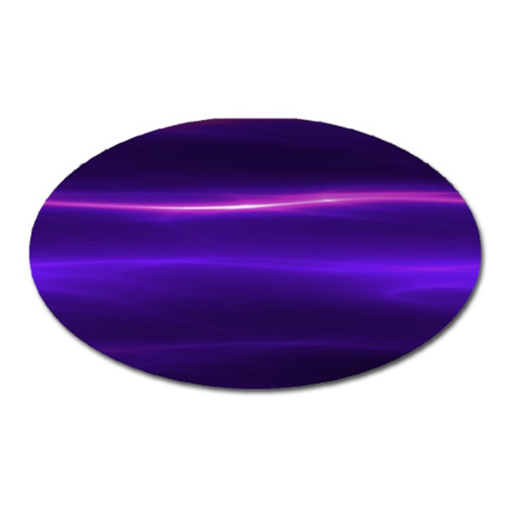 Electric Neon Indigo Black Ombre  Oval Magnet