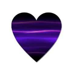 Electric Neon Indigo Black Ombre  Heart Magnet