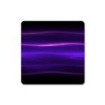 Electric Neon Indigo Black Ombre  Square Magnet Front