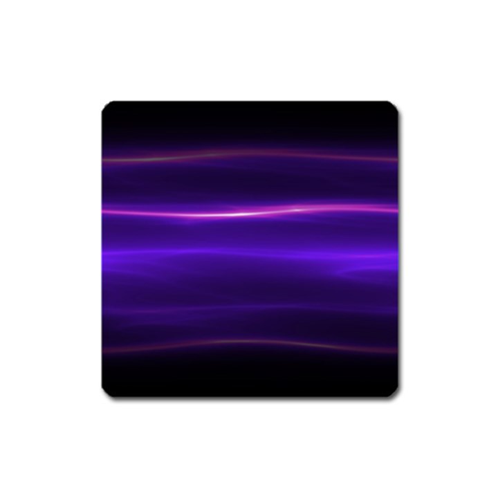 Electric Neon Indigo Black Ombre  Square Magnet