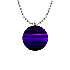 Electric Neon Indigo Black Ombre  1  Button Necklace by SpinnyChairDesigns