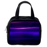 Electric Neon Indigo Black Ombre  Classic Handbag (One Side) Front