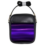 Electric Neon Indigo Black Ombre  Girls Sling Bag Front