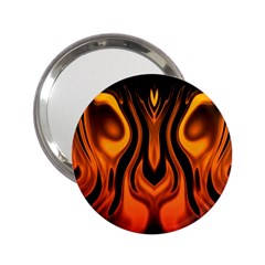 Fire And Flames Pattern 2 25  Handbag Mirrors by SpinnyChairDesigns