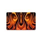 Fire and Flames Pattern Magnet (Name Card) Front