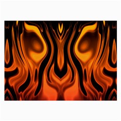 Fire And Flames Pattern Large Glasses Cloth (2 Sides)