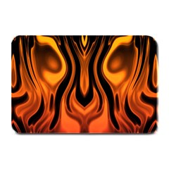 Fire And Flames Pattern Plate Mats by SpinnyChairDesigns