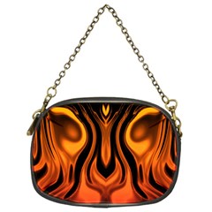 Fire And Flames Pattern Chain Purse (one Side) by SpinnyChairDesigns