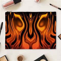 Fire And Flames Pattern Cosmetic Bag (xl) by SpinnyChairDesigns