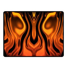 Fire And Flames Pattern Fleece Blanket (small) by SpinnyChairDesigns