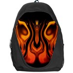 Fire and Flames Pattern Backpack Bag Front