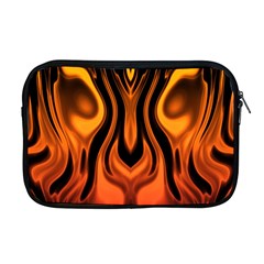 Fire And Flames Pattern Apple Macbook Pro 17  Zipper Case by SpinnyChairDesigns