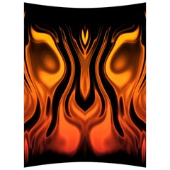 Fire And Flames Pattern Back Support Cushion by SpinnyChairDesigns