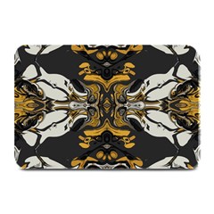 Boho Black Gold Color Plate Mats by SpinnyChairDesigns