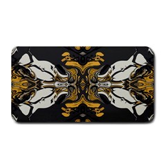 Boho Black Gold Color Medium Bar Mats by SpinnyChairDesigns