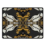 Boho Black Gold Color Fleece Blanket (Small) 50 x40  Blanket Front