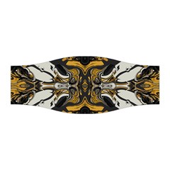 Boho Black Gold Color Stretchable Headband by SpinnyChairDesigns