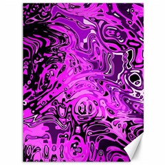 Magenta Black Abstract Art Canvas 36  X 48  by SpinnyChairDesigns