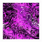 Magenta Black Abstract Art Medium Glasses Cloth (2 Sides) Back