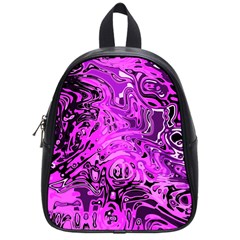 Magenta Black Abstract Art School Bag (small) by SpinnyChairDesigns