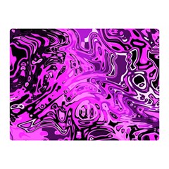 Magenta Black Abstract Art Double Sided Flano Blanket (mini)  by SpinnyChairDesigns