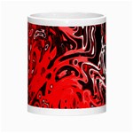 Red Black Abstract Art Morph Mugs Center