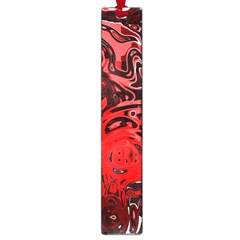 Red Black Abstract Art Large Book Marks by SpinnyChairDesigns