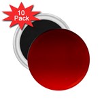 Scarlet Red Ombre Gradient 2.25  Magnets (10 pack)  Front