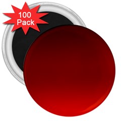 Scarlet Red Ombre Gradient 3  Magnets (100 Pack)