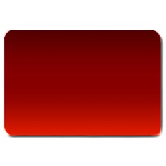 Scarlet Red Ombre Gradient Large Doormat 