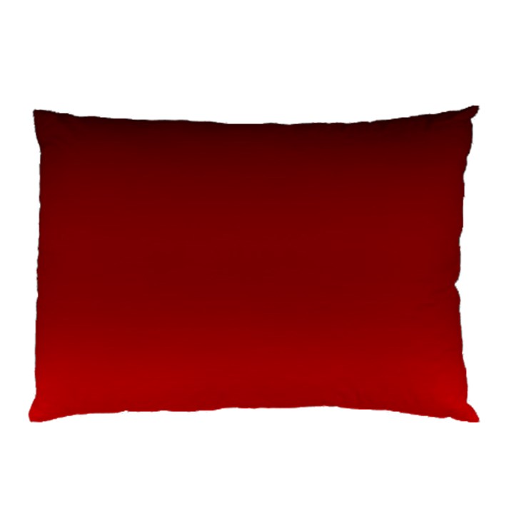 Scarlet Red Ombre Gradient Pillow Case