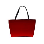 Scarlet Red Ombre Gradient Classic Shoulder Handbag Back