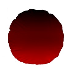 Scarlet Red Ombre Gradient Standard 15  Premium Flano Round Cushions