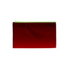 Scarlet Red Ombre Gradient Cosmetic Bag (xs) by SpinnyChairDesigns