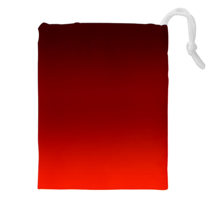 Scarlet Red Ombre Gradient Drawstring Pouch (5XL)