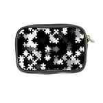 Black and White Jigsaw Puzzle Pattern Coin Purse Back