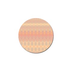 Boho Soft Peach Pattern Golf Ball Marker by SpinnyChairDesigns