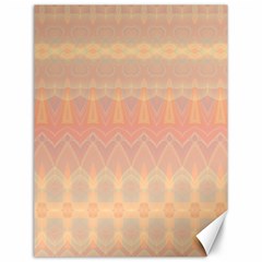 Boho Soft Peach Pattern Canvas 12  X 16  by SpinnyChairDesigns