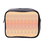 Boho Soft Peach Pattern Mini Toiletries Bag (Two Sides) Front