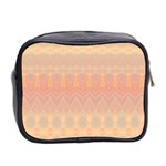 Boho Soft Peach Pattern Mini Toiletries Bag (Two Sides) Back