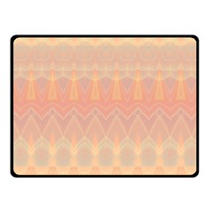 Boho Soft Peach Pattern Fleece Blanket (small) by SpinnyChairDesigns