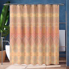 Boho Soft Peach Pattern Shower Curtain 60  X 72  (medium)  by SpinnyChairDesigns