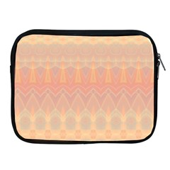 Boho Soft Peach Pattern Apple Ipad 2/3/4 Zipper Cases by SpinnyChairDesigns