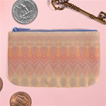 Boho Soft Peach Pattern Large Coin Purse Front