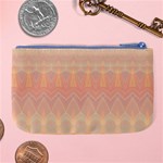 Boho Soft Peach Pattern Large Coin Purse Back